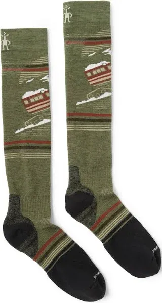 Smartwool Snowboard Piste Machine Over The Calf Socks Targeted Cushion