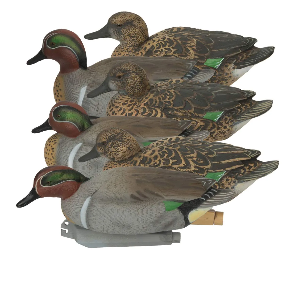 Outdoors 73123 PG Green winged Teal (1/2 Dozen) Hunting Decoy Accessories