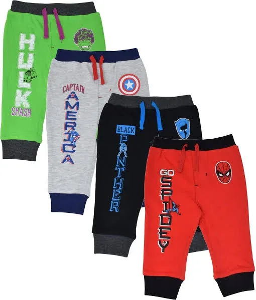 Marvel Avengers 4 Pack Jogger Pants