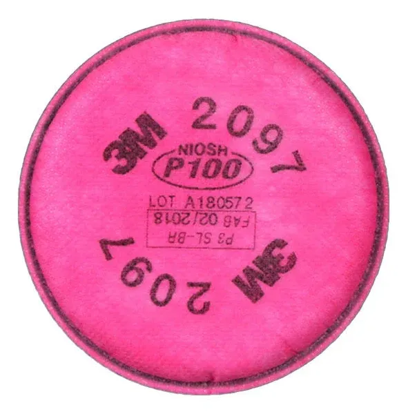 3M 2097 P100 Particulate / Organic Vapor Filter (Pair)