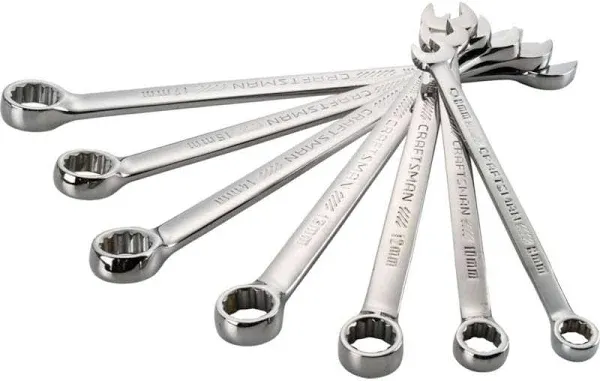 Craftsman CMMT12062L 12-Point Standard SAE Combination Wrench Set (7-Piece) New