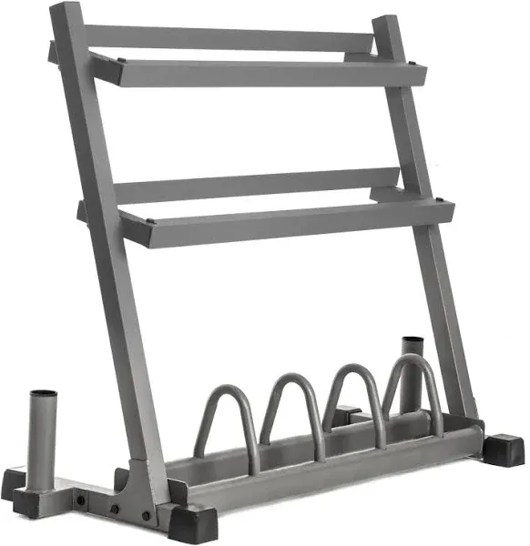 Dumbbell, Barbell, and Weight Plate Storage Rack | XMARK