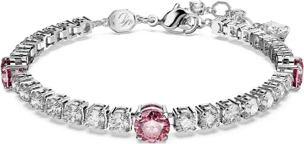 Swarovski Matrix Rhodium-Plated Crystal Tennis Bracelet