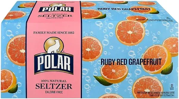 Polar Ruby Red Grapefruit Seltzer