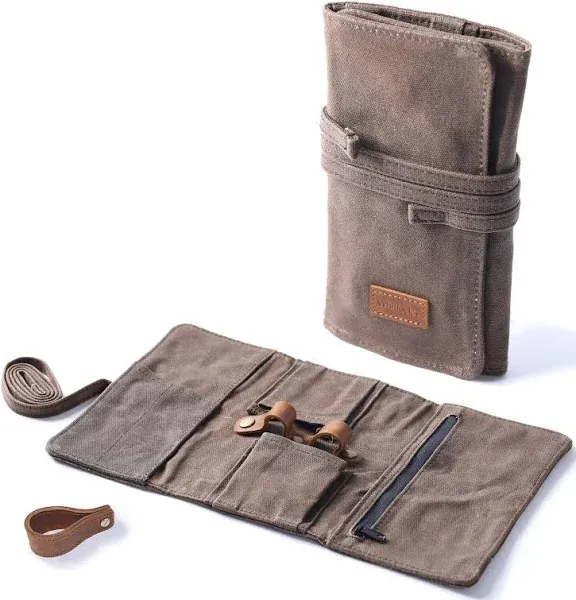 Whitluck's Waxed Canvas Tobacco Smoking Pipe Pouch