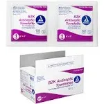 Dynarex BZK Antiseptic Towelettes - 5 x 7in, 1000/Case