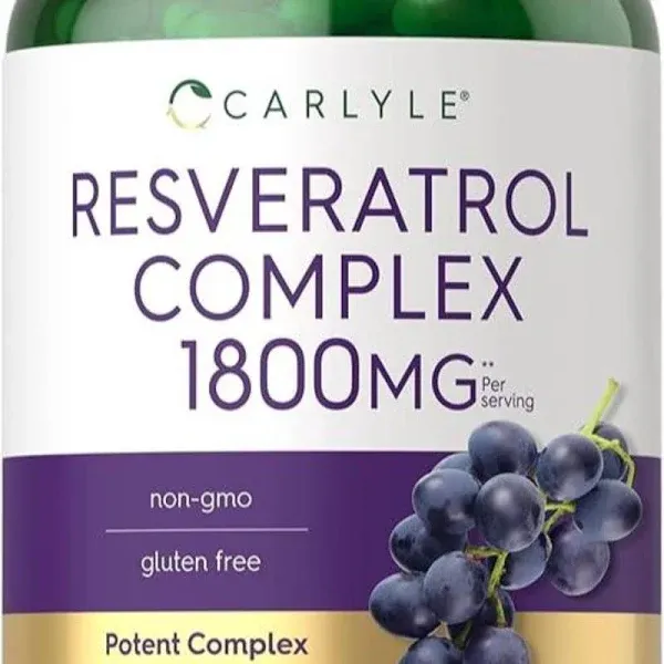 Carlyle Resveratrol Supplement 1800mg 180 Capsules