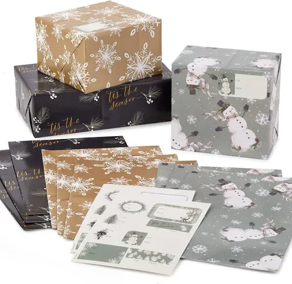 Hallmark Christmas Flat Wrapping Paper Sheets