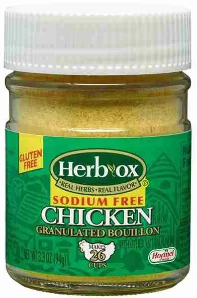 Herb-Ox Chicken Instant Broth & Seasoning, Sodium Free, 8-Count Packets (Pack of 12)