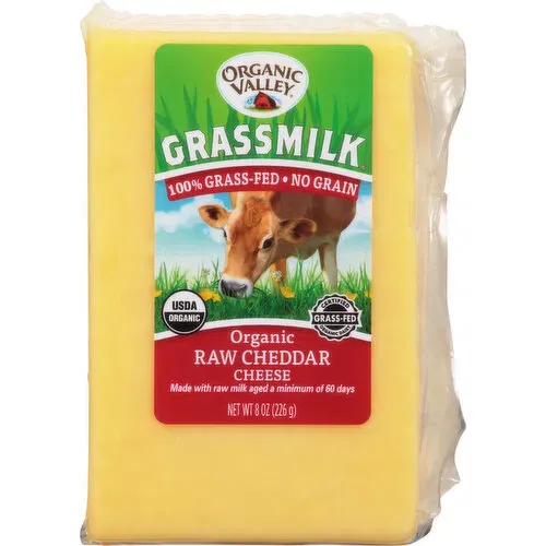 Organic Valley Grassmilk Raw Cheddar Cheese