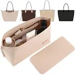 Doxo Purse Organizer Insert for Handbag and Tote Bag Felt Bag Compatible with Speedy and Neverfull Onthego, 6 Sizes/8 Colors