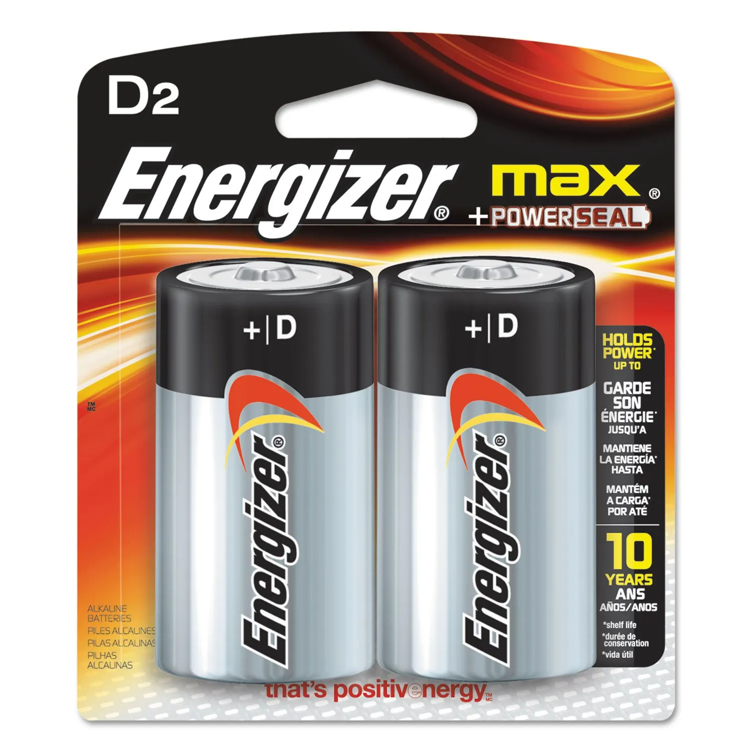 Energizer Max Alkaline D Batteries