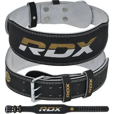 RDX Leather Weightlifting Fitness Gym Belt