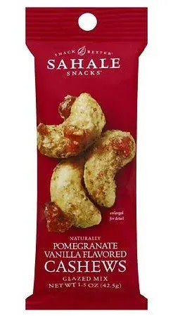 Sahale Snacks Pomegranate Vanilla Flavored Cashews Glazed Mix, 1.5 oz