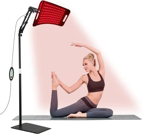 Red Light Therapy Lamp with Stand, 660nm Red &amp; 850nm Infrared Light for Body