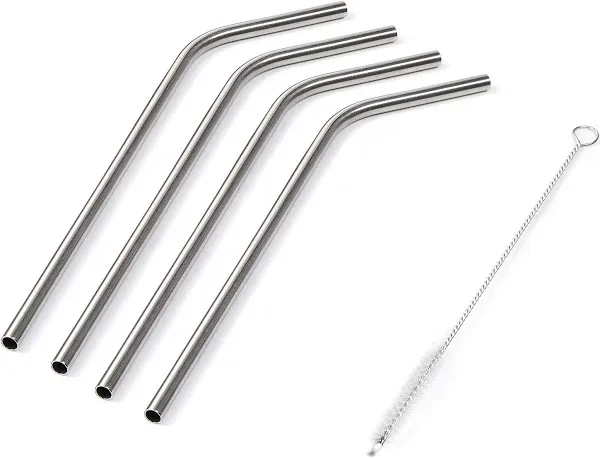 nutribullet 4-Pack Stainless Steel Straws