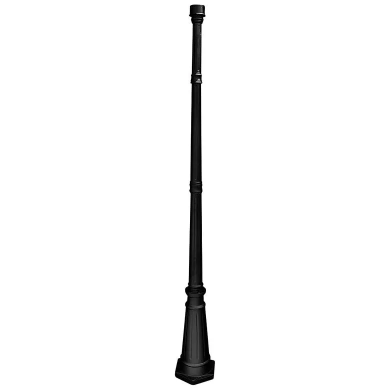 79" High Black Outdoor Post Light Pole