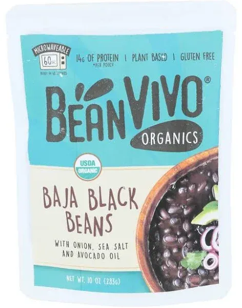 BeanVivo Organic Baja Black Beans (10 oz)