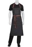 Chef Works AB036BLK0 Memphis Black Adjustable Bib Apron