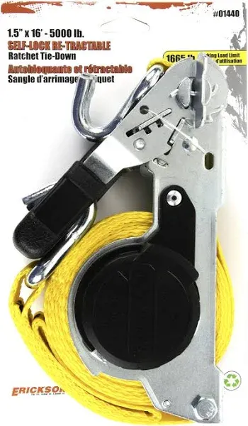 Erickson Self Lock Re-Tractable Ratchet Strap