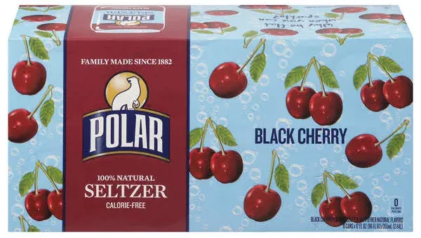 Polar Seltzer Black Cherry Water Cans