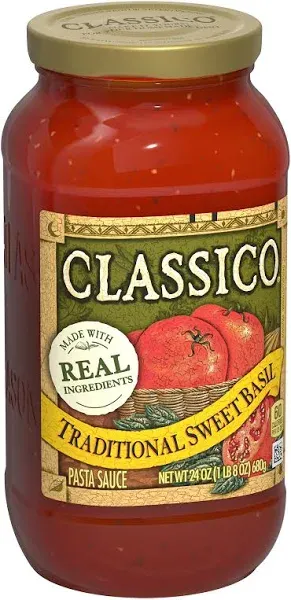 Classico Traditional Sweet Basil Pasta Sauce