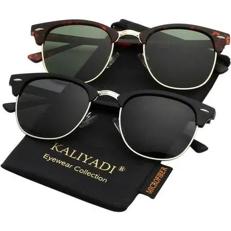 KALIYADI Polarized Semi-Rimless Driving Sun Glasses