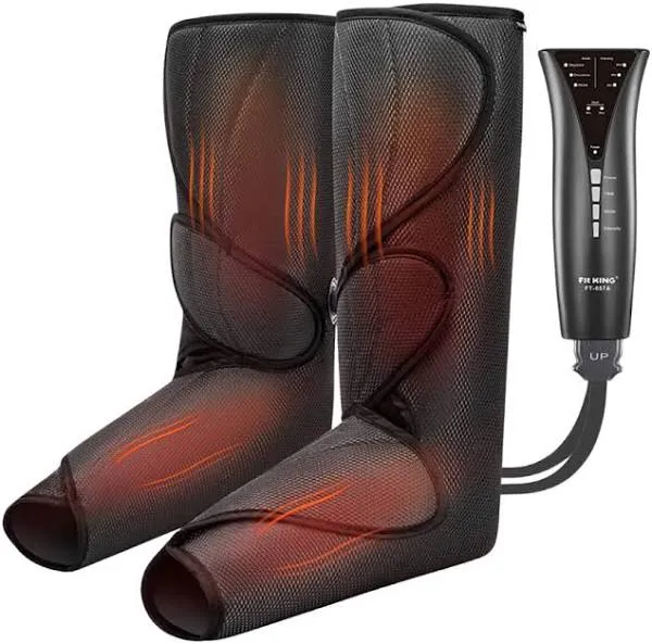 Fit King Leg Massager with Heat, Leg and Foot Massager for Circulation