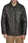 Levi's Men's Faux Leather Sherpa Lined Trucker Jacket