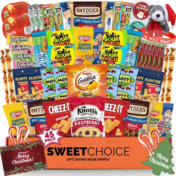 Sweet Choice Christmas Gift Basket Care Package