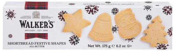 Walkers Festive Shapes Shortbread