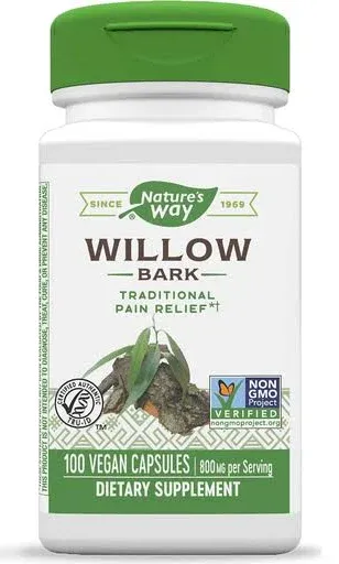 NATURE'S WAY White Willow Bark Capsules