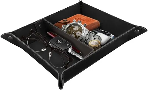 Londo Leather Tray Organizer Practical Storage Box for Wallets