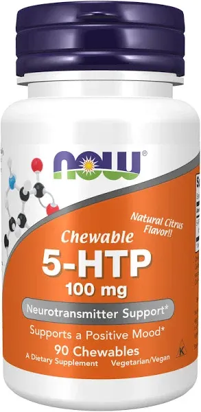 Now 5-HTP 100 mg Chewable