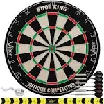 Dartboard Set with Darts - Viper by GLD Products Shot King Regulation - NEW