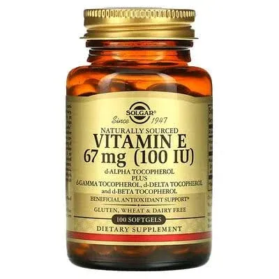 Vitamin E Mixed (d-Alpha Tocopherol and Mixed Tocopherols) 100 IU 100 S Gels By