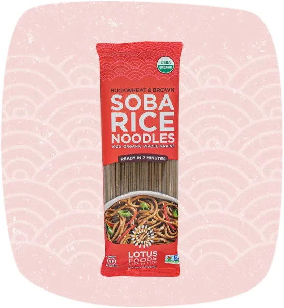 Lotus Foods Organic Buckwheat Brown Soba Rice Noodles