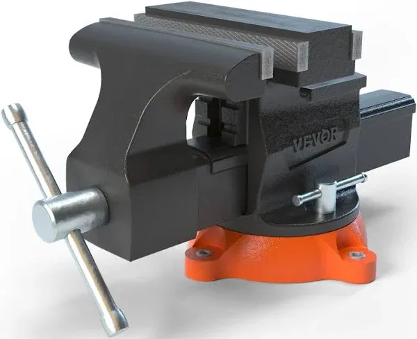 VEVOR Bench Vise 360 Swivel Locking Base Ductile Iron