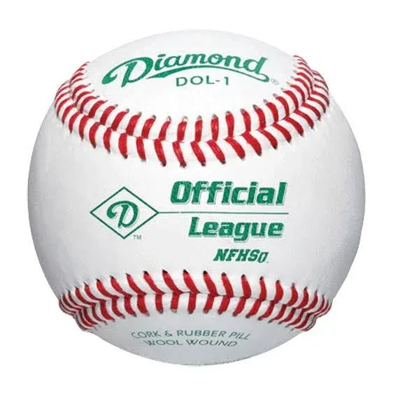 Diamond DOL-1 HS Official League Baseball NFHS NOCSAE (1 Dozen)