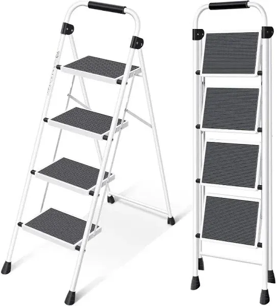 KINGRACK 4 Step Folding Step Ladder