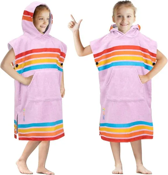 SUN CUBE Kids Changing Robe Surf Poncho Polyester Towels