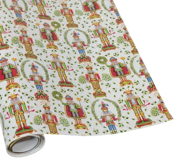 Caspari Nutcracker Christmas Gift Wrap