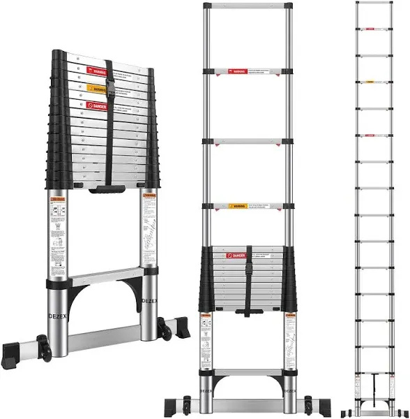 DEZEX 15.5 ft Telescoping Ladders