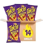 Takis Fuego 14 ct, 9.9 oz Sharing Size Case, Hot Chili Pepper &amp; Lime Flavored Ex