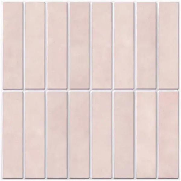 Commomy Matte Peel and Stick Backsplash 10 Sheets Of 118 X 118 3d Pink