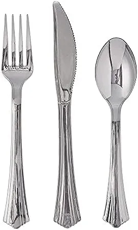 Reflections 160 Piece Plastic Silverware Set