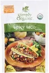 Simply Organic Spicy Taco Seasoning Mix - 1.13 oz