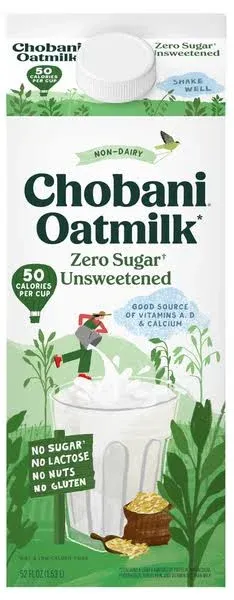 Chobani Oatmilk Zero Sugar Unsweetened