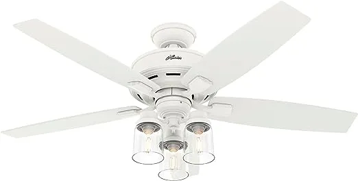 Hunter - 52" Ceiling Fan - Bennett Matte White