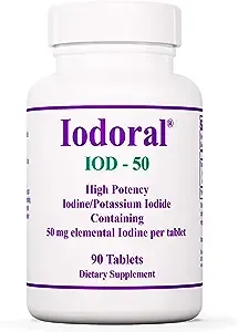 Optimox Yodoral 12,5 mg - Original de Alta Potencia de Yodo Solución Lugol Suplemento Nutricional - la Energía y el Apoyo de la Tiroides - 180 Tabletas